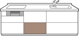 調理スペース用フロアキャビネット