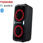 東芝 AUREX ワイヤレススピーカー オーディオ 7色に光るLEDライト  ブラック 【メーカー直送品】【代引・日祝配送・時間指定 不可】 ≪AX-WSP60(K)≫