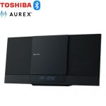 東芝 AUREX スリム型サウンドシステム オーディオ 大型フルレンジスピーカー&バスレフダクト  ブラック 【メーカー直送品】【代引・日祝配送・時間指定 不可】 ≪AX-WSS60(K)≫