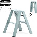 長谷川工業 lucano ルカーノ はしご・脚立 2-step（2段） 最大使用質量：100kg  ダスティミント 【直送 代引・土日祝配送・時間指定 不可】≪ML2.0-2(DM)≫