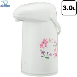 象印 押すだけポット（ガラス） ガラスマホービン AB-RC30-FW