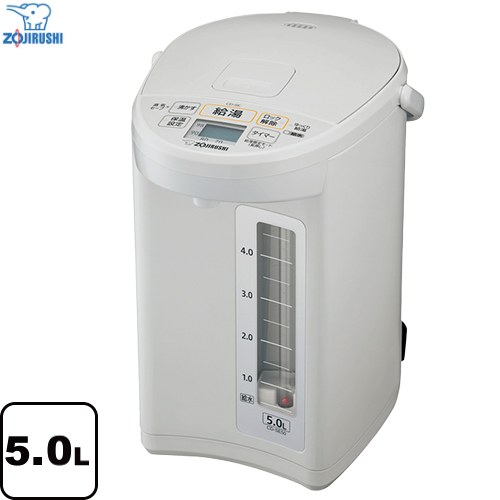 象印 マイコン沸とう 電動ポット 電気ケトル・ポット 電気ポット 容量：5.0L  ホワイトグレー ≪CD-SE50-WG≫