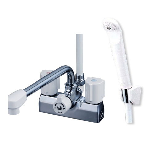 いそ　KVK KF205N KVK KVK KF205N デッキ型一時止水付2ハンドルシャワー 220mm