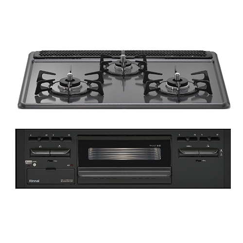 未使用級 リンナイ ビルトインガスコンロ RB32AM5H2SVW 都市ガス 都市ガス用◇リンナイ ビルトインコンロW600サイズ 水無片面焼グリル