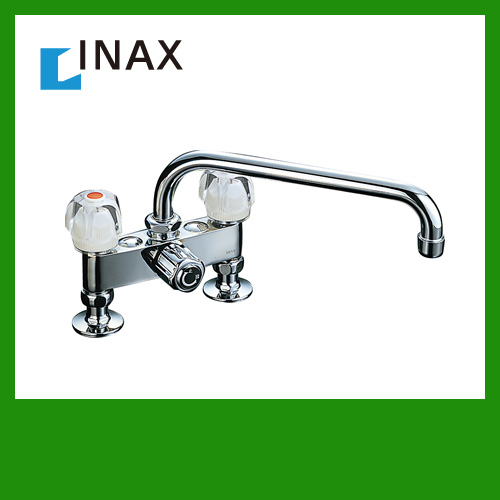 【送料無料】INAX・2ハンドル混合水栓・ツーホールタイプ≪SF-135K(260)-G≫
