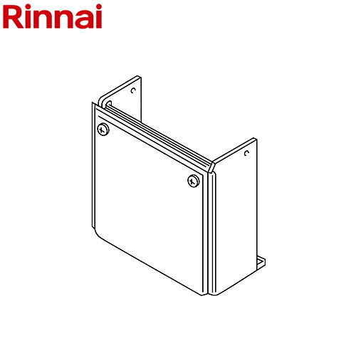 リンナイ 配管カバー ガス給湯器部材 品名コード：24-5909 高さ400mm シャイニーシルバー ≪UOP-H101(K3)SS≫